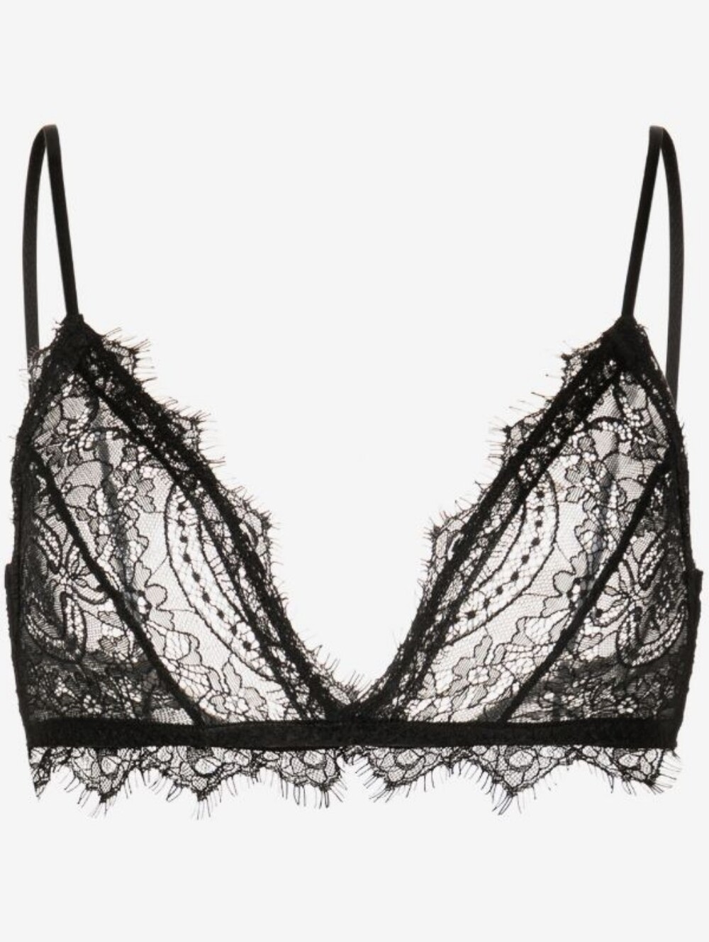 ANINE BING sheer lace bra Black Lace Bralette - Women's Intimates